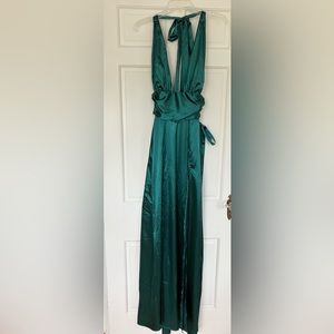 Lucy in the Sky Waverly Maxi Satin Dress S